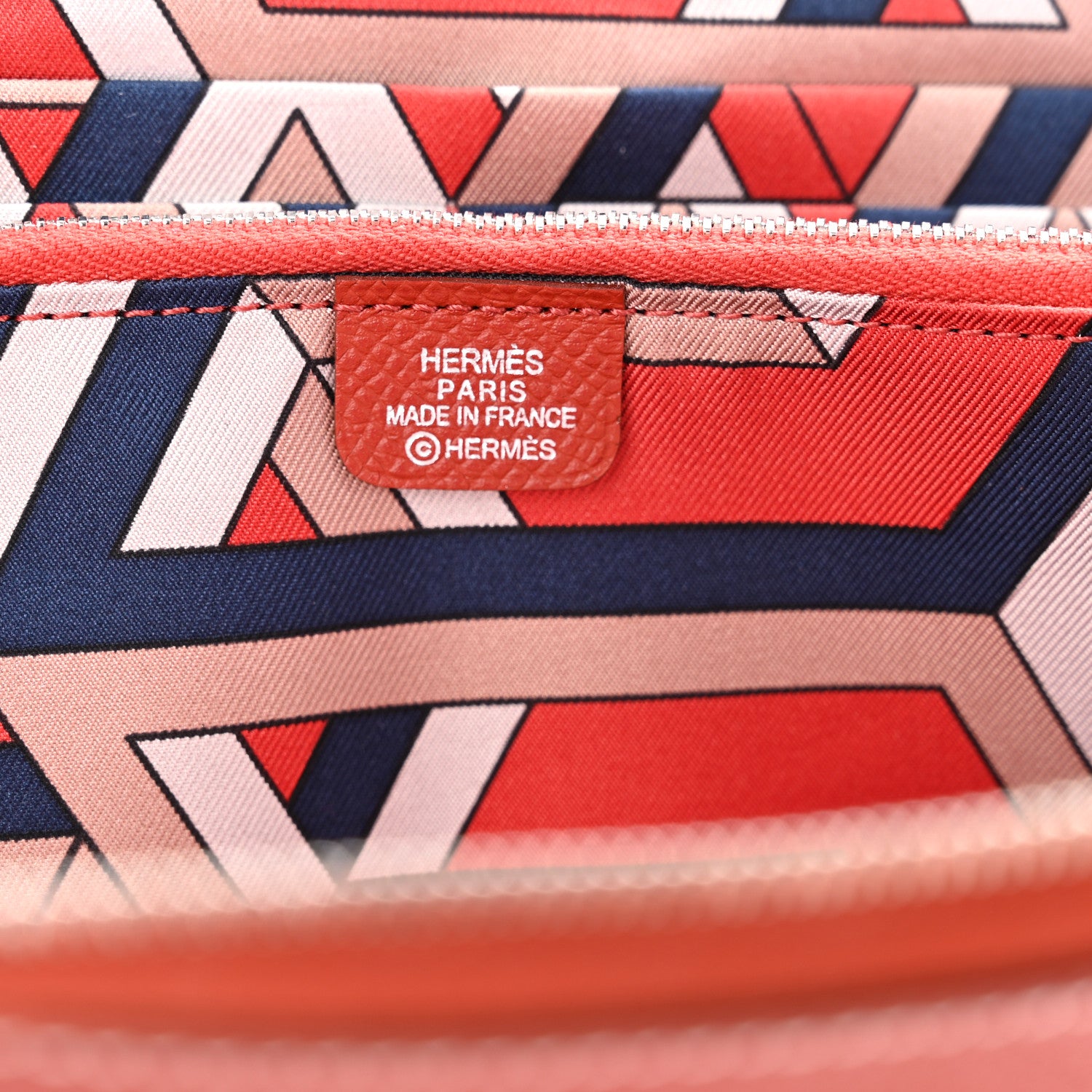 Hermes Epsom Silk'In Wallet Brique 6 of 8