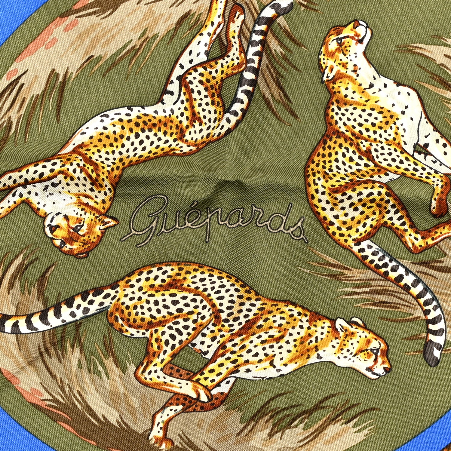 Hermes Silk Guepards Scarf 90 3 of 6