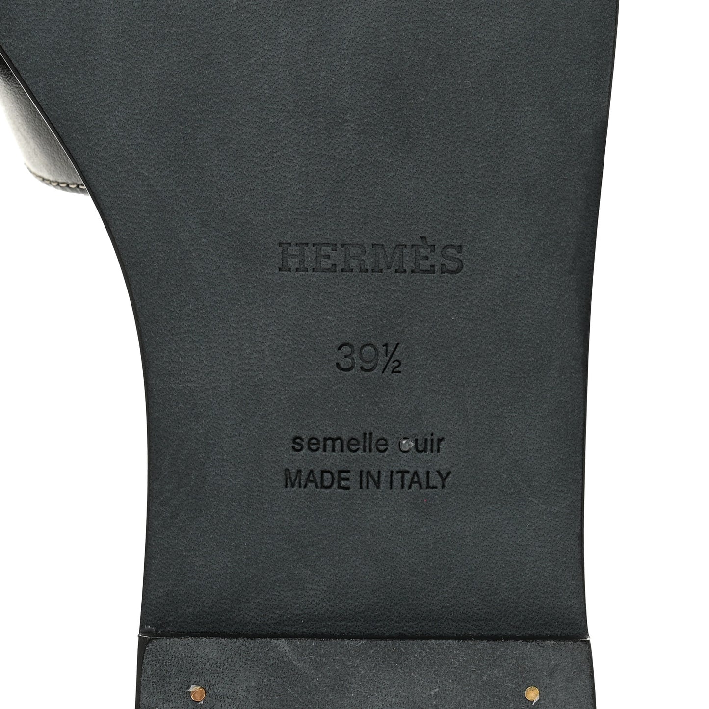 Box Calfskin Oran Sandals 39.5 Black