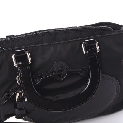 Prada Tessuto Nylon Spazzolato Logo Tote Black 11 of 11
