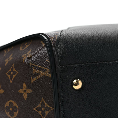 Louis Vuitton Calfskin Monogram Kimono Tote Black 9 of 10