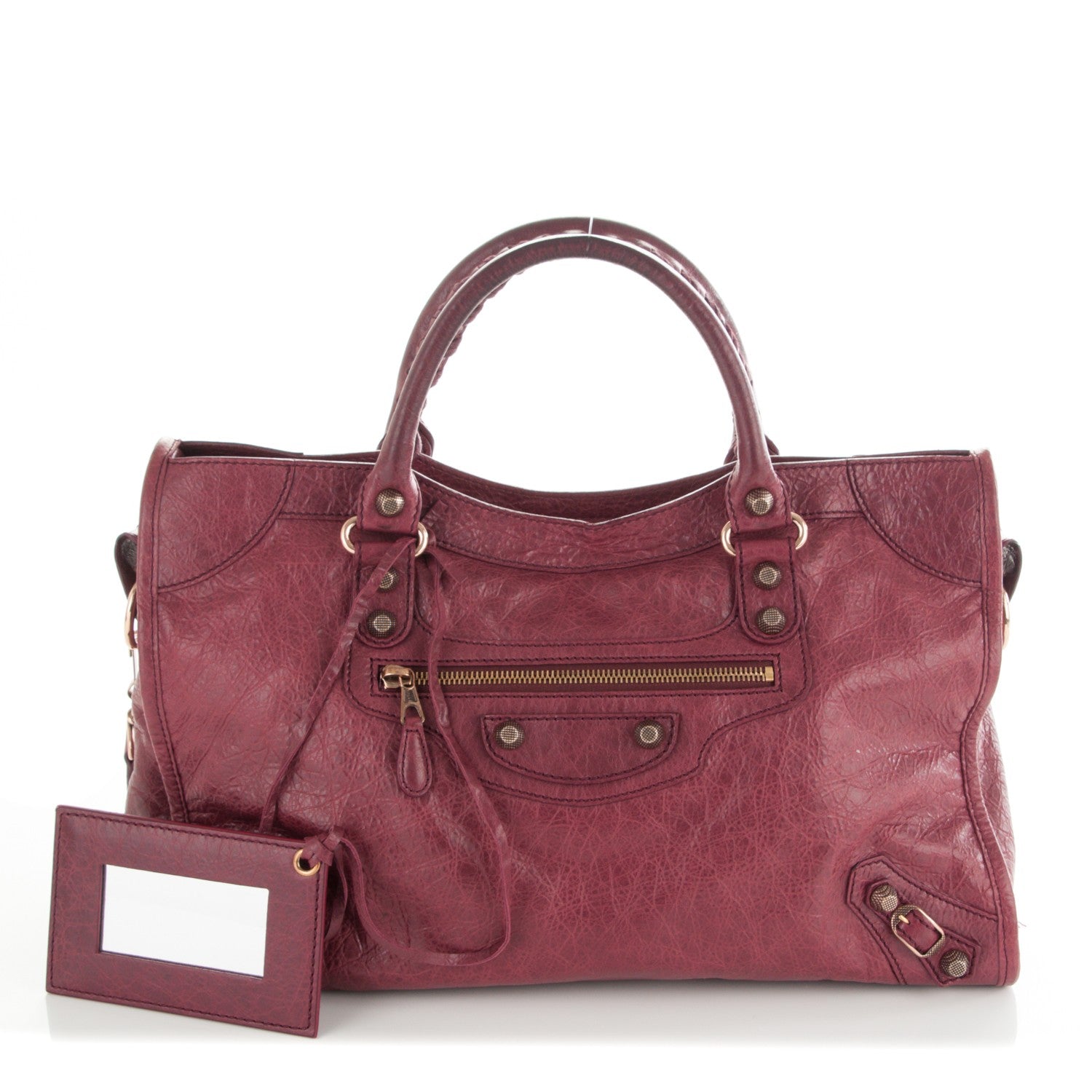 Balenciaga Agneau Giant 12 Rose Gold Hardware City Cassis 1 of 7