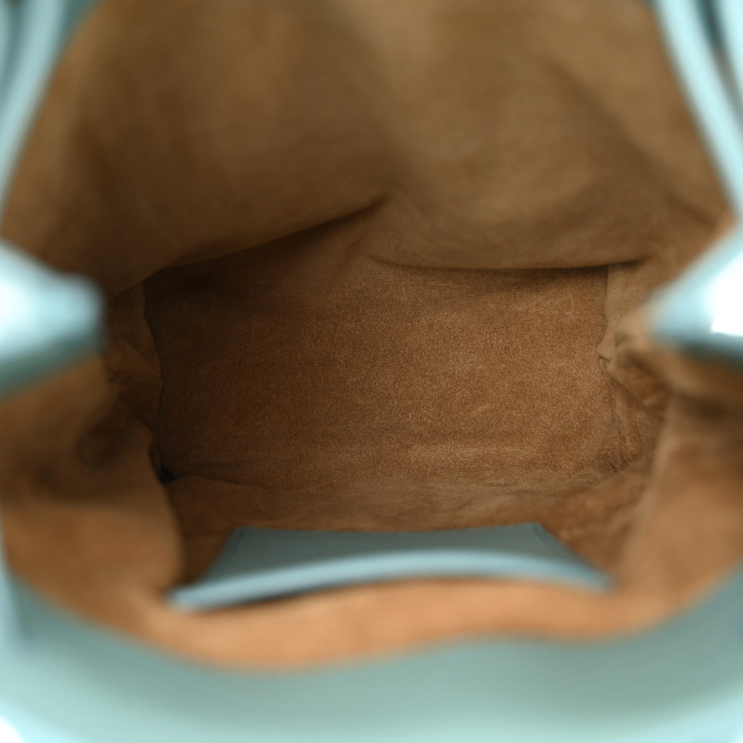 Smooth Calfskin Pebble Pouch Water