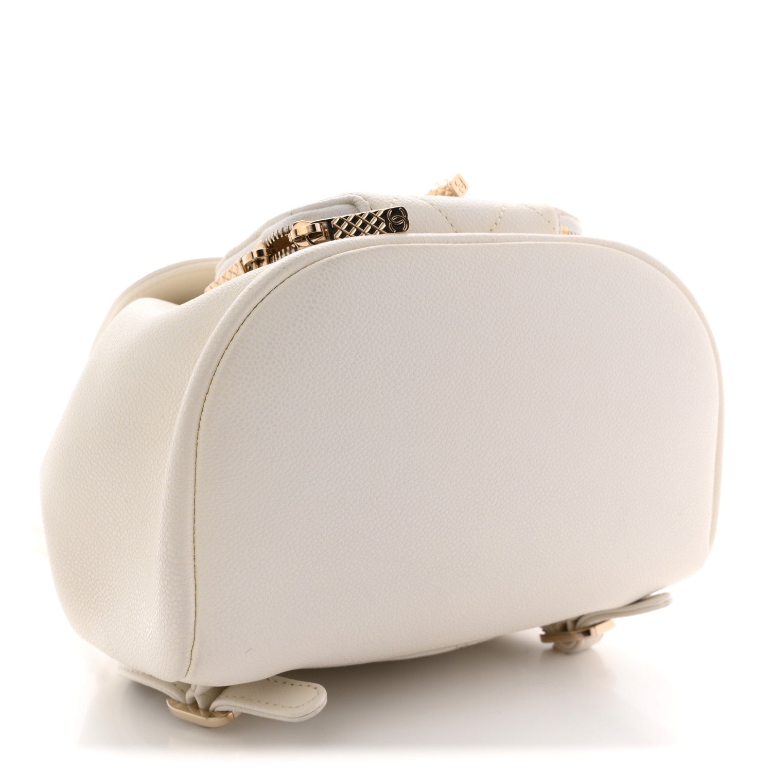 Chanel Caviar Quilted Mini Business Affinity Backpack White 4 of 12