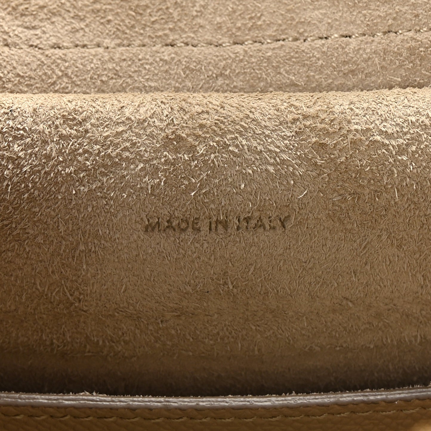 Grained Calfskin Micro Belt Bag Light Taupe