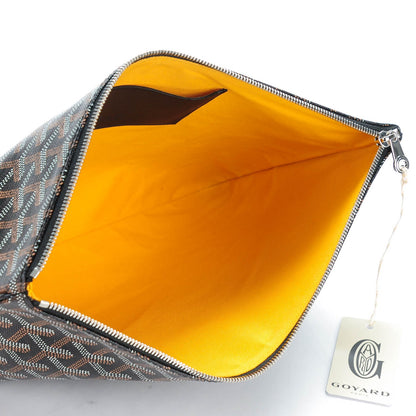Goyard Goyardine Senat Pochette MM Black Gold 5 of 7