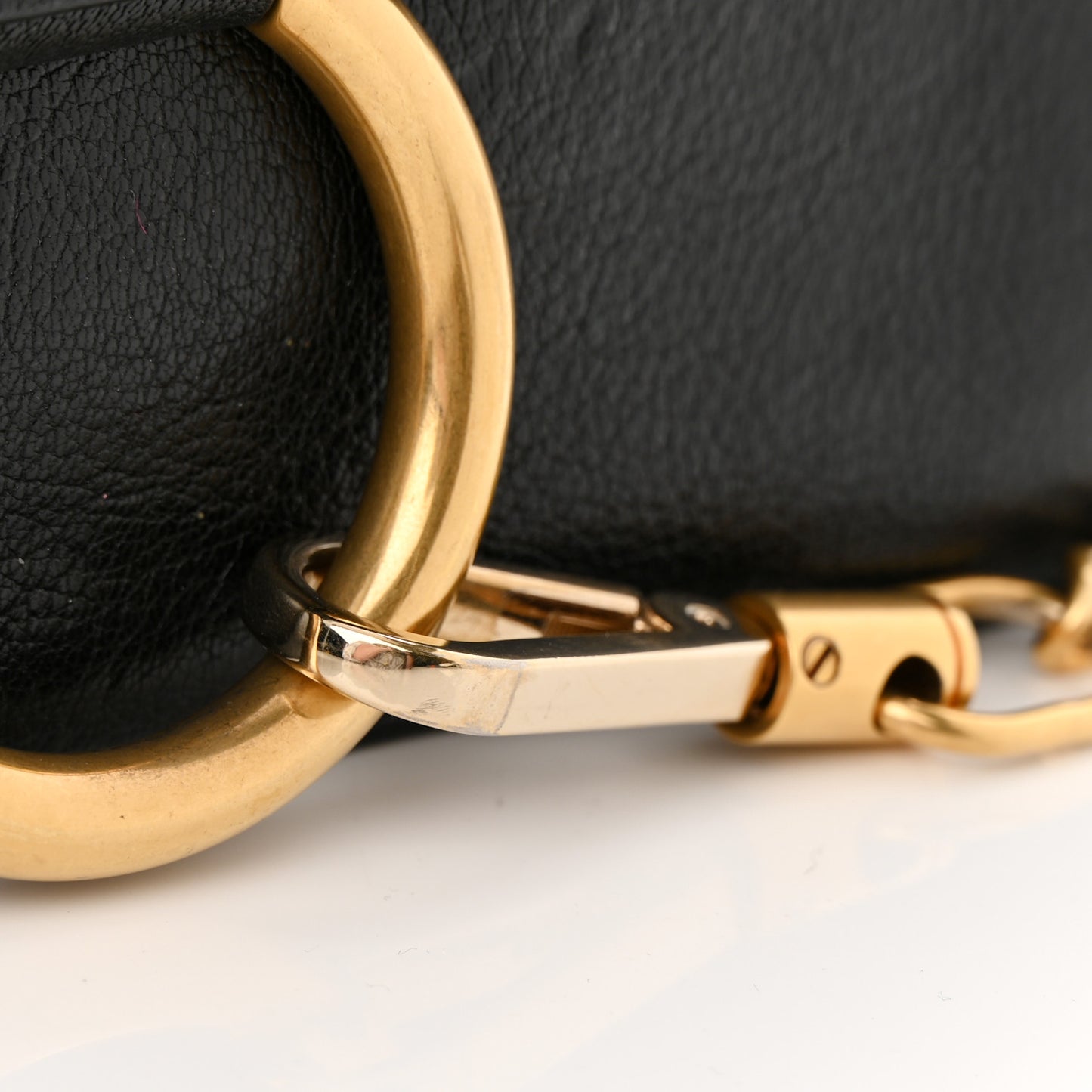Goatskin Small Faye Shoulder Bag Black