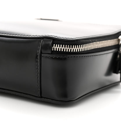 Prada Spazzolato Medium Brique Crossbody Bag Black 10 of 10