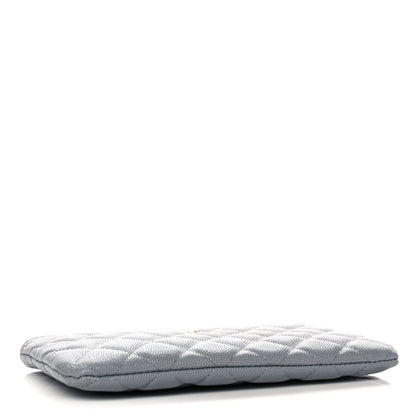 Chanel Caviar Quilted Cosmetic Case Grey 4 of 10
