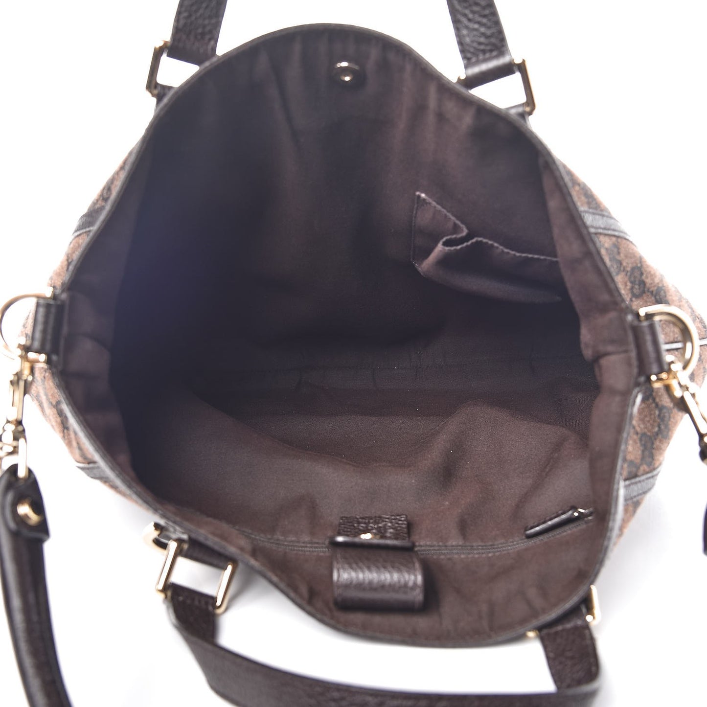 Monogram Medium Abbey Convertible Tote Dark Brown