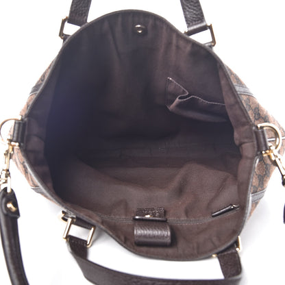 Gucci Monogram Medium Abbey Convertible Tote Dark Brown 6 of 8