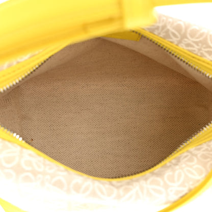 Loewe Jacquard Anagram Calfskin Small Cubi Bag Ecru Lemon 5 of 10