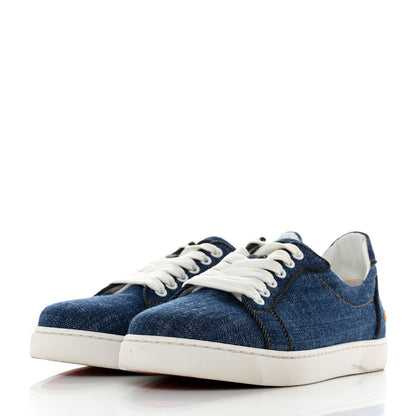 Christian Louboutin Miss Denim Elo Loubi Orlato Flat Sneakers 38.5 Denim 3 of 9