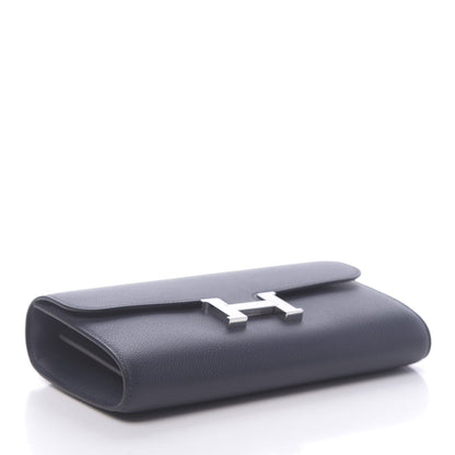 Hermes Evercolor Constance Wallet To Go Bleu Nuit 4 of 11