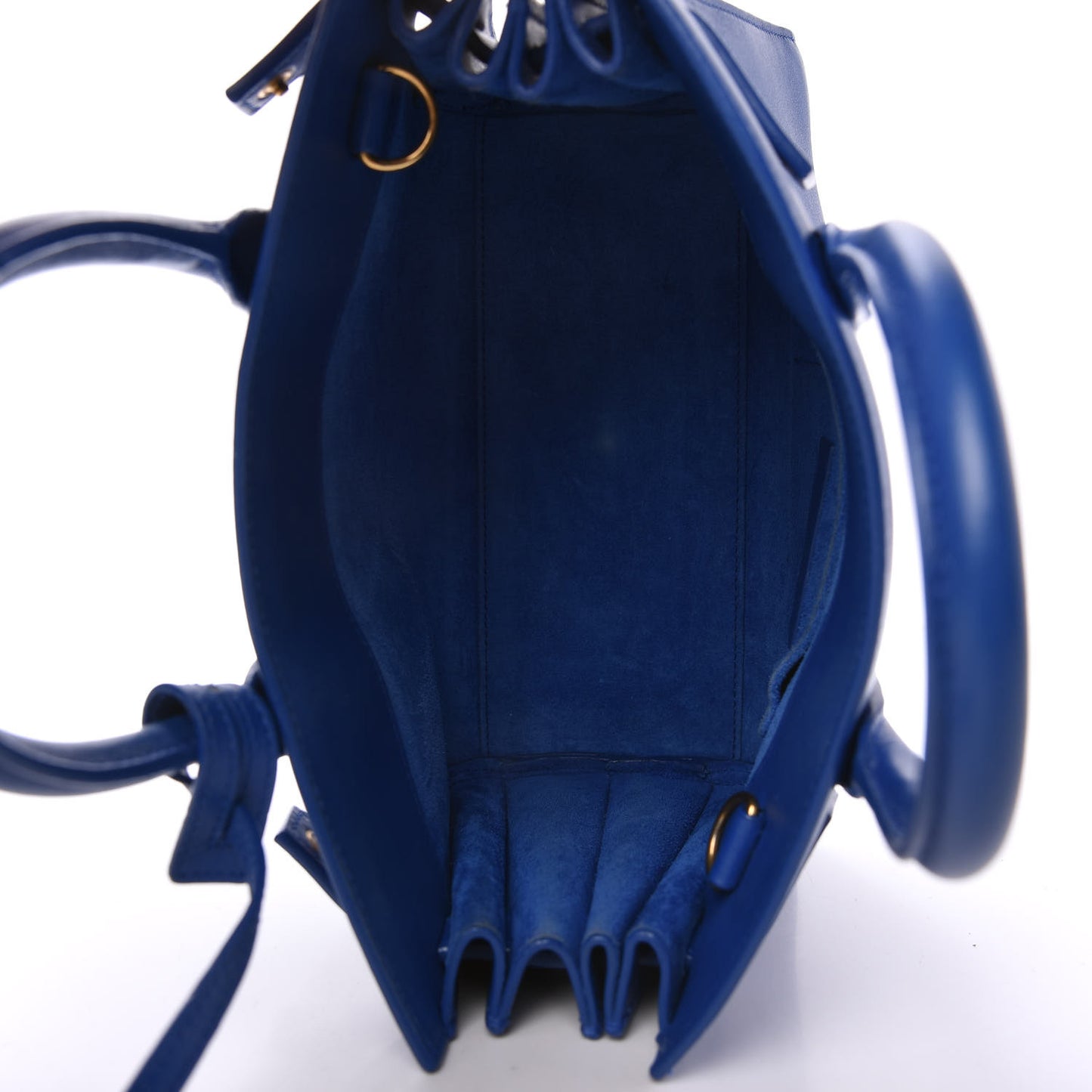 Calfskin Nano Sac De Jour Royal Blue