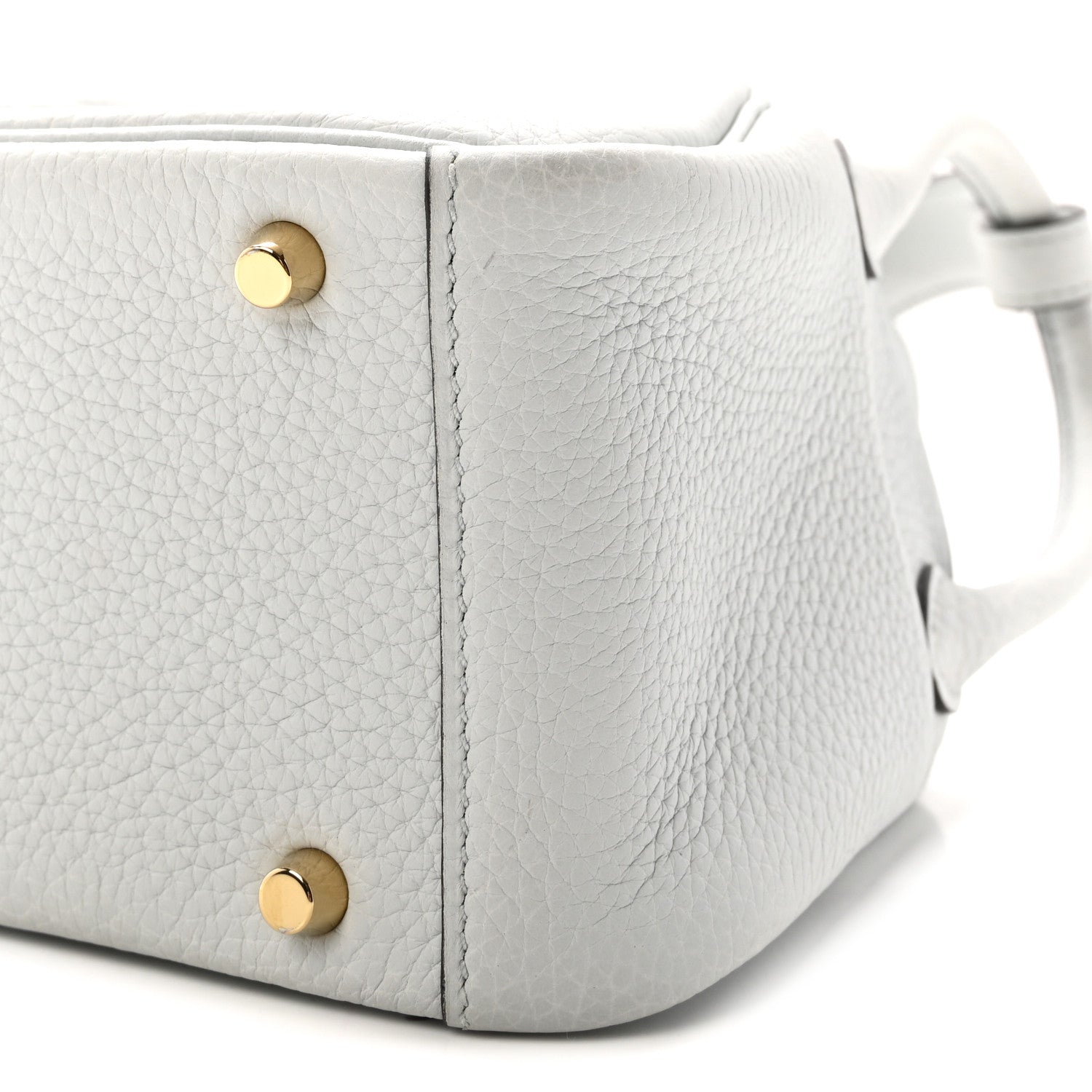 Hermes Taurillon Clemence Mini Lindy 20 Bleu Pale 10 of 11