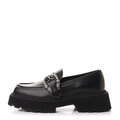 Gucci Cordovan Lux Dionysus Hunder Loafers 38 Black 1 of 9