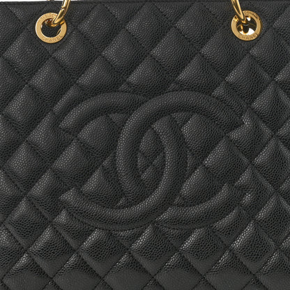 Chanel Caviar Quilted Grand Shopping Tote GST Black 8 of 10