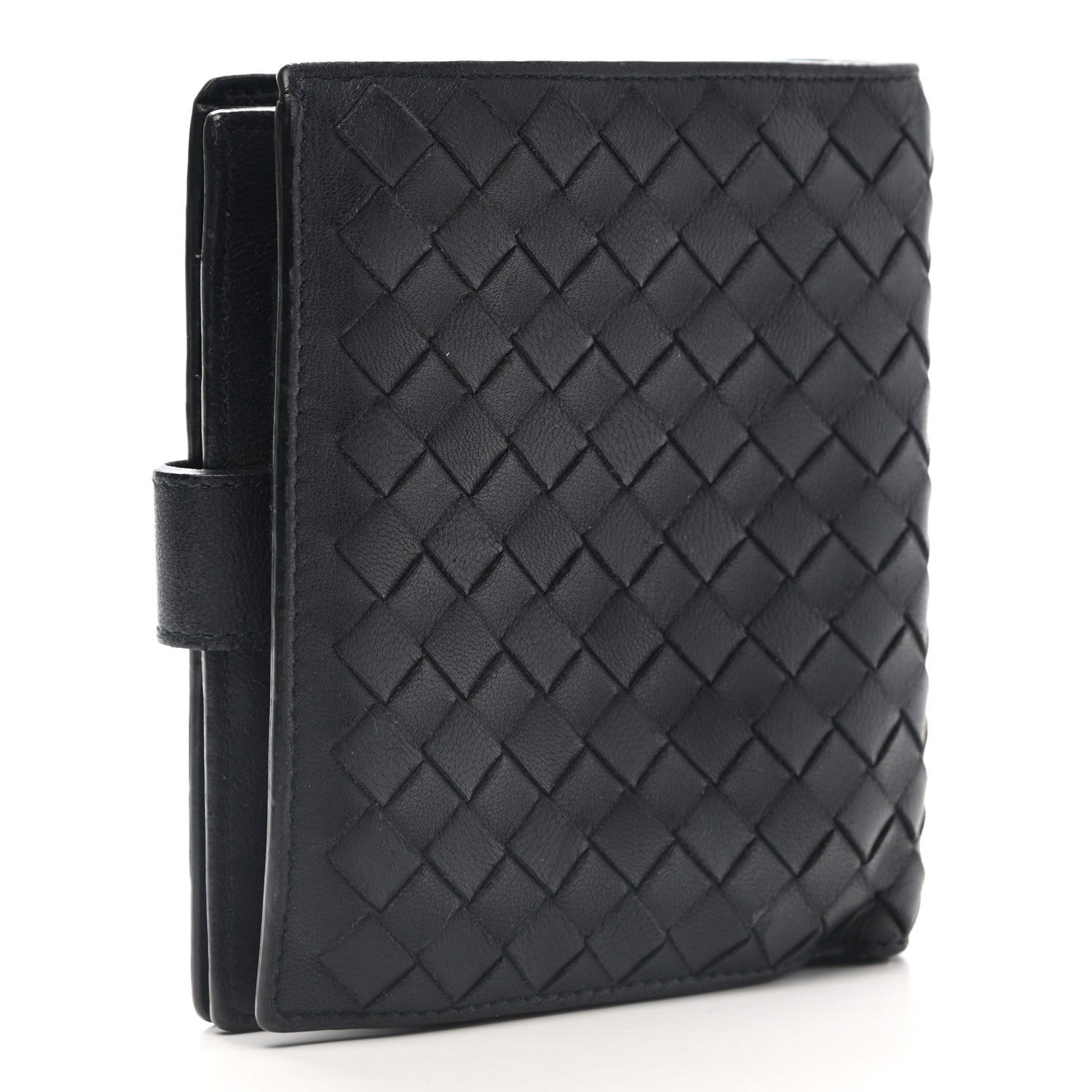 Bottega Veneta Nappa Intrecciato French Flap Wallet Black 3 of 14