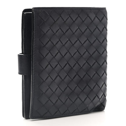 Bottega Veneta Nappa Intrecciato French Flap Wallet Black 3 of 14