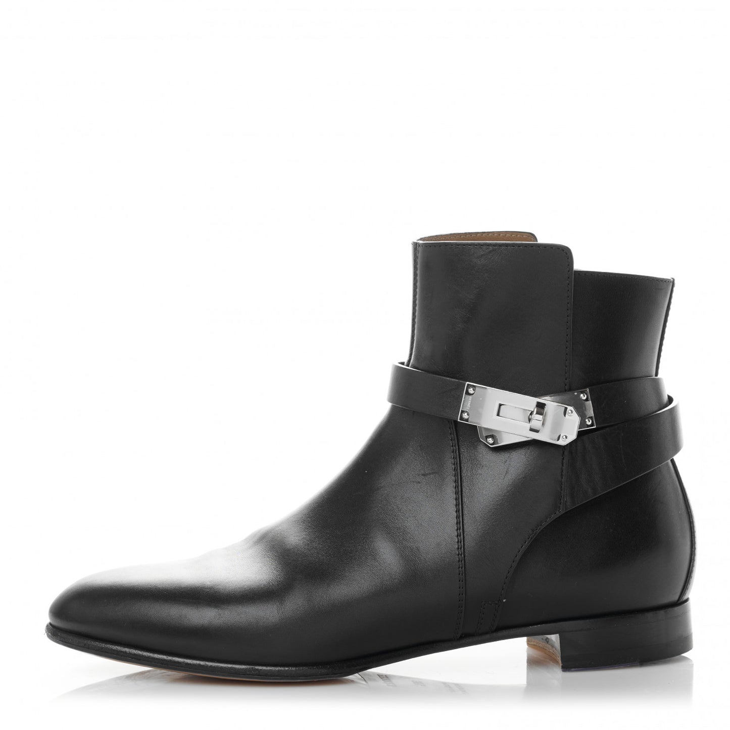 Calfskin Neo Low Boots 38.5 Black