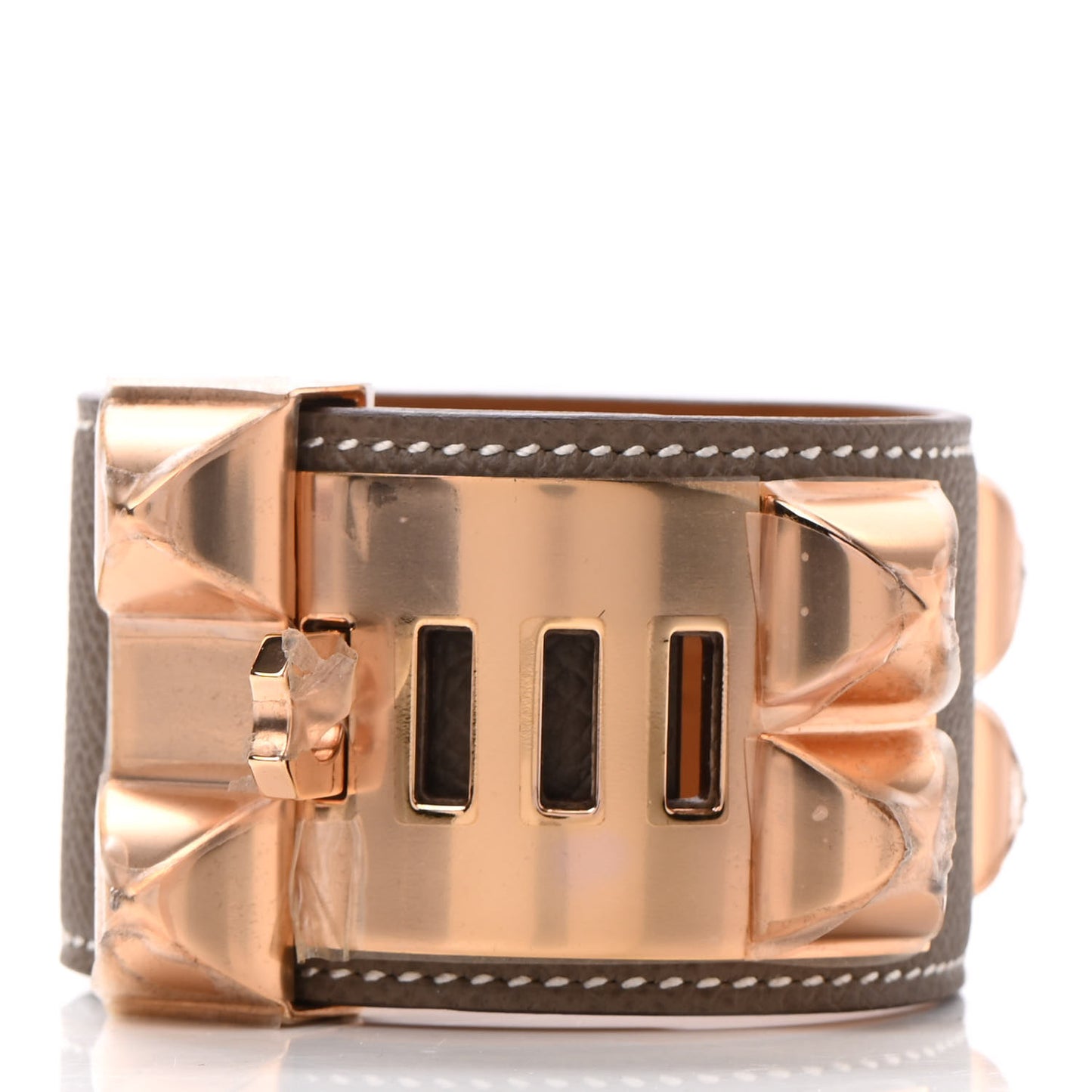 Epsom Collier de Chien CDC Bracelet T2 Etoupe