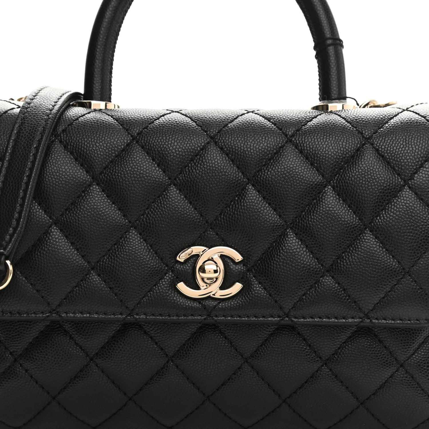 Chanel Caviar Quilted Mini Coco Handle Flap Black 8 of 11