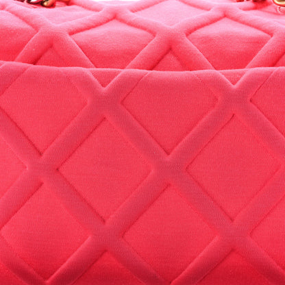 Chanel Jersey Lambskin Quilted Maxi Chanel 19 Flap Dark Pink 12 of 14