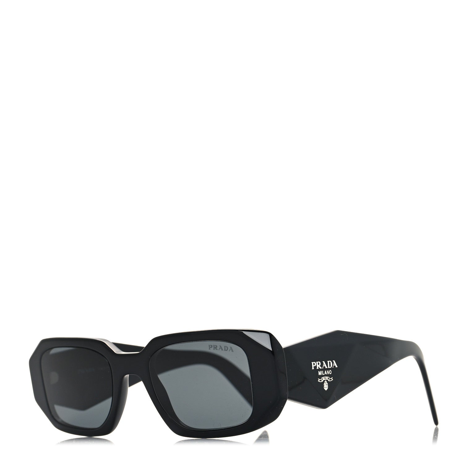 Prada Acetate Symbole Sunglasses SPR 17W Black 1 of 8