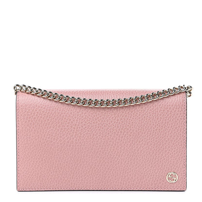 Gucci Dollar Calfskin Medium Betty Chain Wallet Soft Pink 1 of 9
