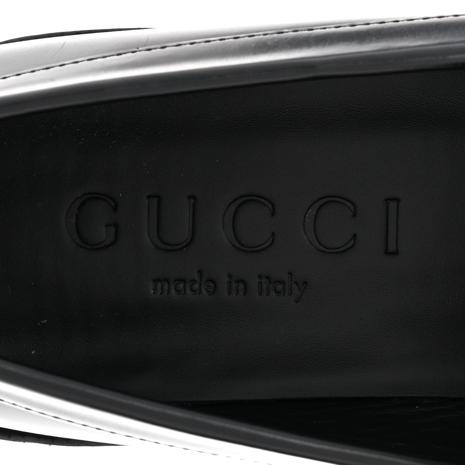 Gucci Calfskin Millennial Ribot Womens GG Loafers 38.5 Black 8 of 10