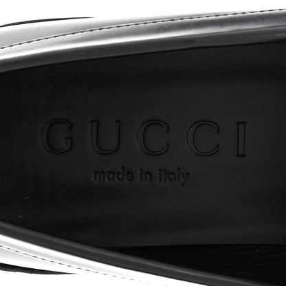 Gucci Calfskin Millennial Ribot Womens GG Loafers 38.5 Black 8 of 10
