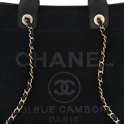 Chanel Mixed Fibers Small Deauville Tote Black 8 of 11