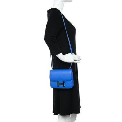 Hermes Chevre Mysore Verso Constance 18 Bleu Hydra Deep Blue 2 of 15