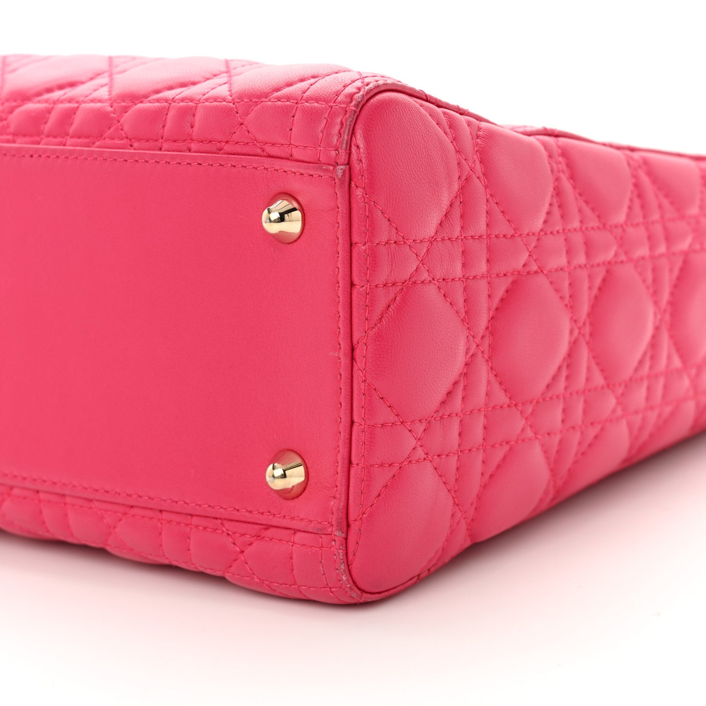 Lambskin Cannage Large Lady Dior Pink