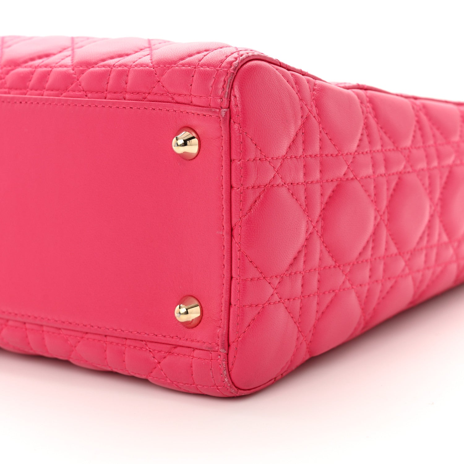 Christian Dior Lambskin Cannage Large Lady Dior Pink 10 of 11