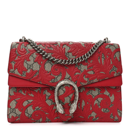 Gucci GG Supreme Monogram Arabesque Medium Dionysus Shoulder Bag Hibiscus Red 1 of 10