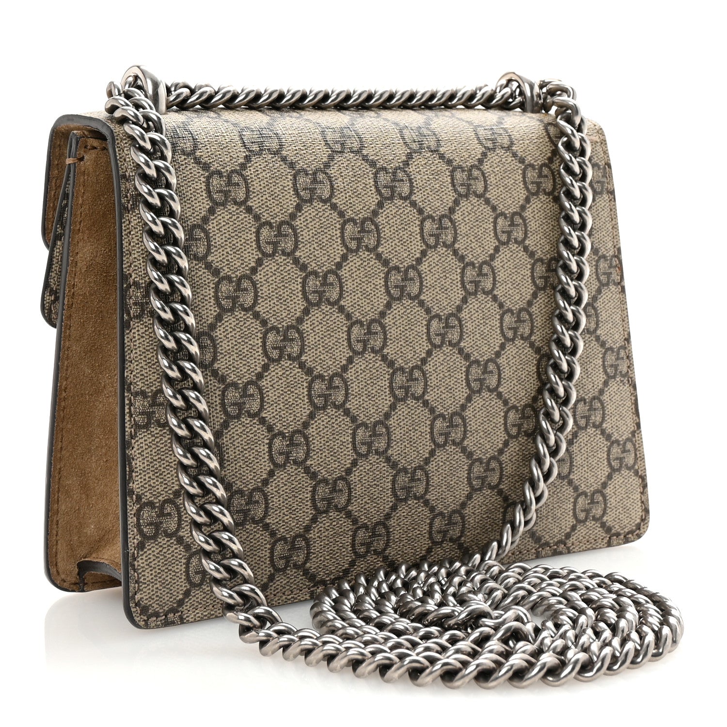 Gucci GG Supreme Monogram Mini Dionysus Shoulder Bag Taupe 3 of 10