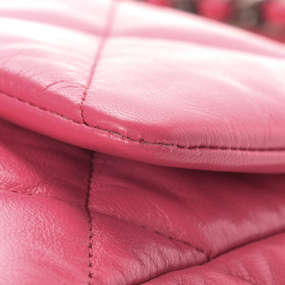 Chanel Goatskin Quilted Medium Chanel 19 Flap Dark Pink 9 of 10