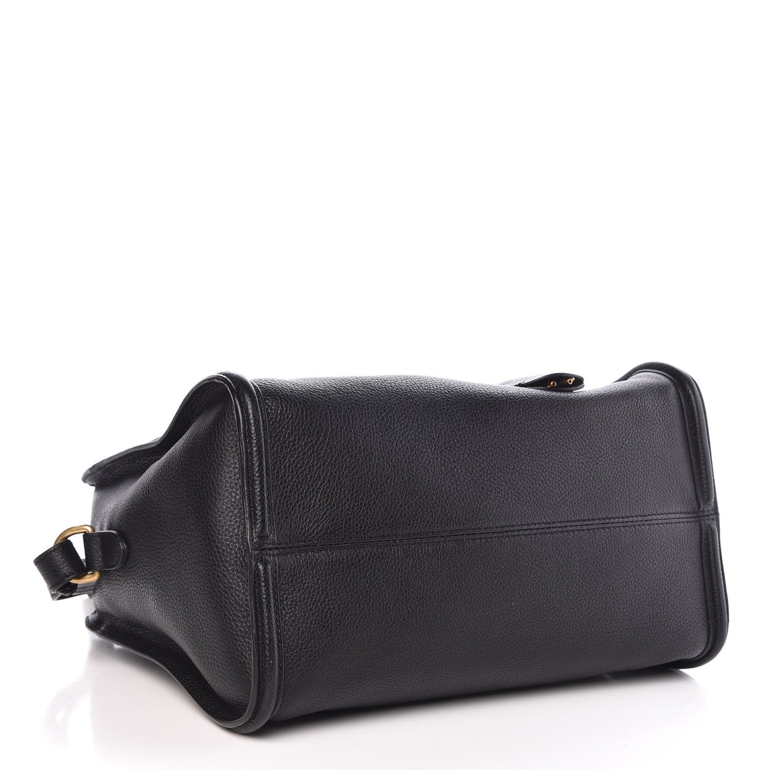 Alexander McQueen Pebbled Calfskin Small Skull Padlock Zip Around Tote Black 6 of 12