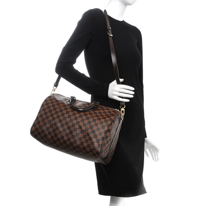 Louis Vuitton Damier Ebene Speedy Bandouliere 35 2 of 10