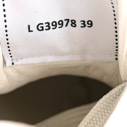Chanel Suede Kidskin Womens CC Sneakers 39 White Green 8 of 11