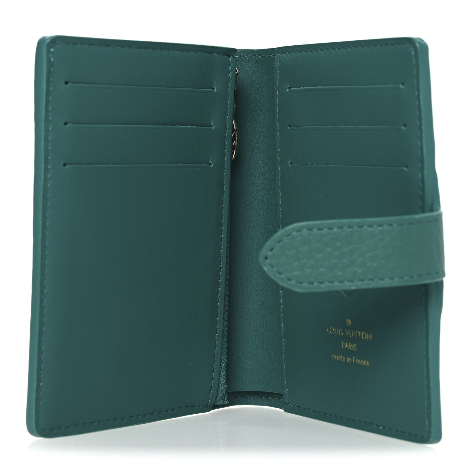 Louis Vuitton Taurillon Capucines Vertical Compact Wallet Green 5 of 8