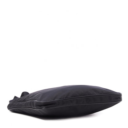 Prada Tessuto Nylon Saffiano Flat Messenger Bag Black 4 of 9