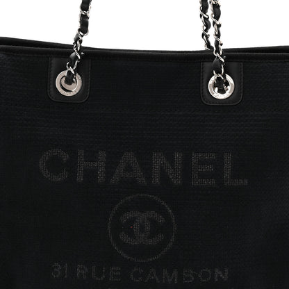 Chanel Mixed Fibers Small Deauville Tote Black 9 of 11