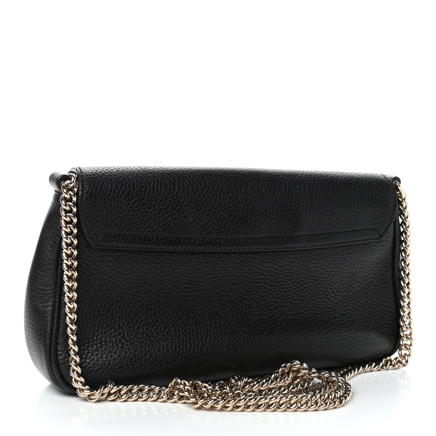 Gucci Pebbled Calfskin Medium Soho Flap Crossbody Black 2 of 5