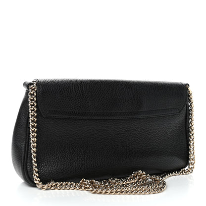 Gucci Pebbled Calfskin Medium Soho Flap Crossbody Black 2 of 5