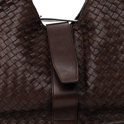 Bottega Veneta Nappa Intrecciato Shoulder Bag Ebano 10 of 21