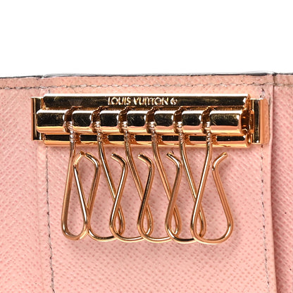 Louis Vuitton Damier Ebene Multicles 6 Key Holder Rose Ballerine 8 of 11