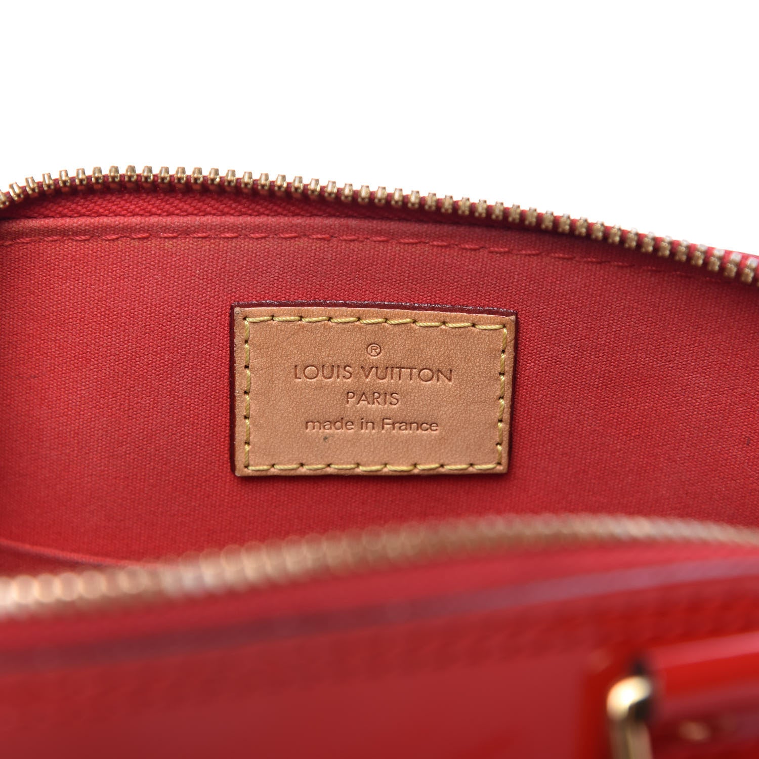 Louis Vuitton Vernis Alma BB Cherry 8 of 9
